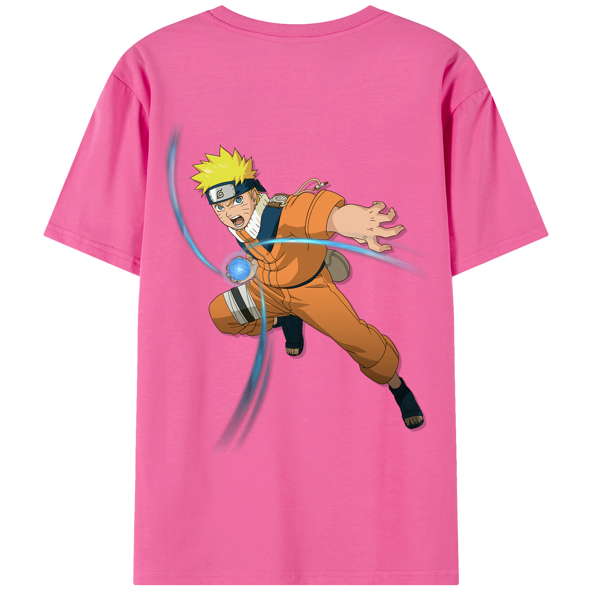 （画像用） NARUTO -ナルト- うずまき ナルト Uzumaki Naruto レディース半袖Tシャツ(バックプリント)